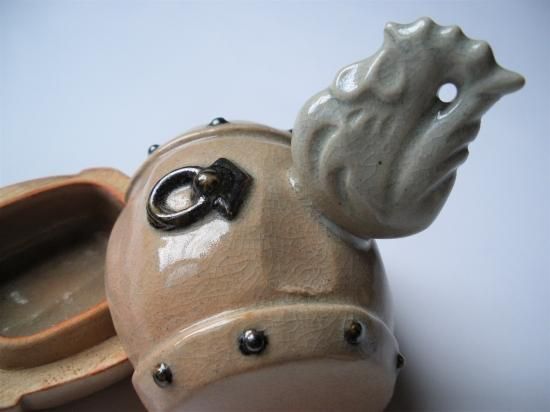 萩焼 トリ香合 (共箱)十五代 坂倉新兵衛 - 茶道具販売 栗林園