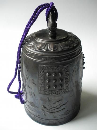高麗写 砂張喚鐘 (共箱) 撞木付一ノ瀬宗辰 - 茶道具販売 栗林園 高麗写 砂張喚鐘 (共箱) 撞木付一ノ瀬宗辰 - 茶道具販売 栗林園