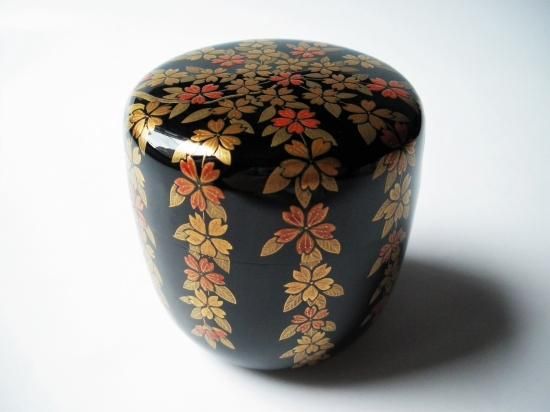 枝垂桜蒔絵大棗 (共箱)宗寛 - 茶道具販売 栗林園