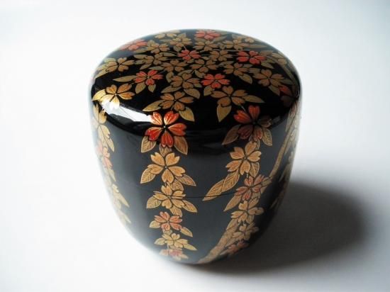 枝垂桜蒔絵大棗 (共箱)宗寛 - 茶道具販売 栗林園