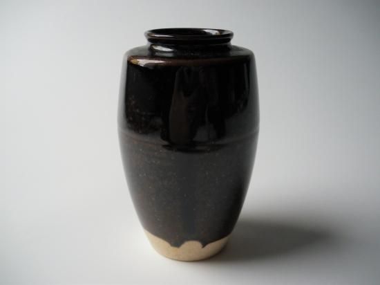 膳所焼 槍鞘写 茶入 (共箱)陽炎園 岩崎新定 - 茶道具販売 栗林園 膳所焼 槍鞘写 茶入 (共箱)陽炎園 岩崎新定 - 茶道具販売 栗林園
