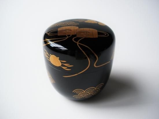 瓢茶器 柳桜蒔絵 竹内幸斎