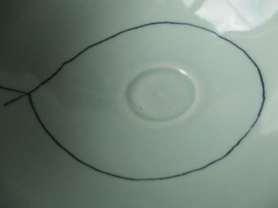 青磁 馬蝗絆写茶碗 (共箱)今岡妙見 - 茶道具販売 栗林園 青磁 馬蝗絆写茶碗 (共箱)今岡妙見 - 茶道具販売 栗林園