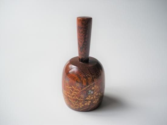 ショッピング純正品 <翔> 茶道具 ☆ 風景絵 蒔絵 香合 内梨地 / 箱