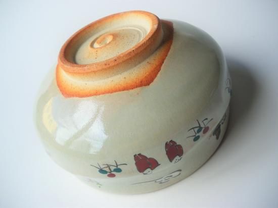 抹茶茶碗　昭山窯　赤膚焼　奈良絵　瑞鳥　旅茶碗　茶道具 茶道具 抹茶碗 旅茶碗 赤膚焼 奈良絵 瑞鳥 昭山窯 | 小茶碗