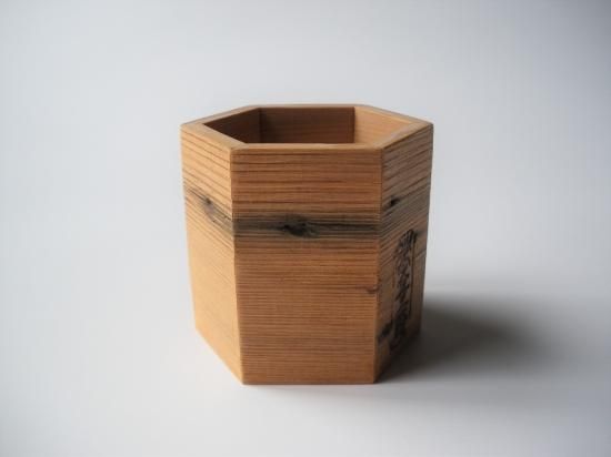 中村宗悦作 妙喜庵 古材 六角 銀杏 蓋置 共箱 略歴付 茶道具 工芸品