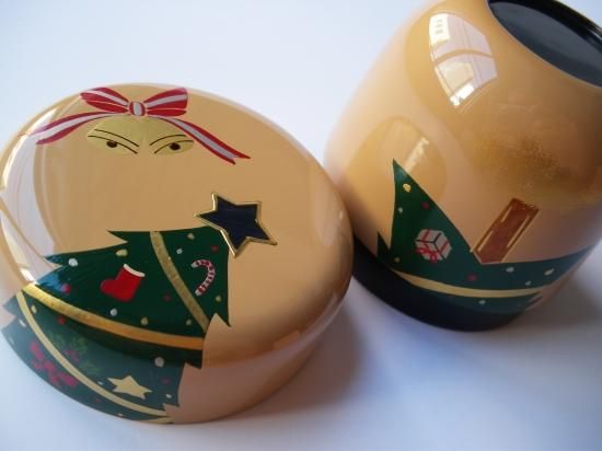 白漆 聖夜蒔絵中棗 (共箱)中島宗峰 - 茶道具販売 栗林園
