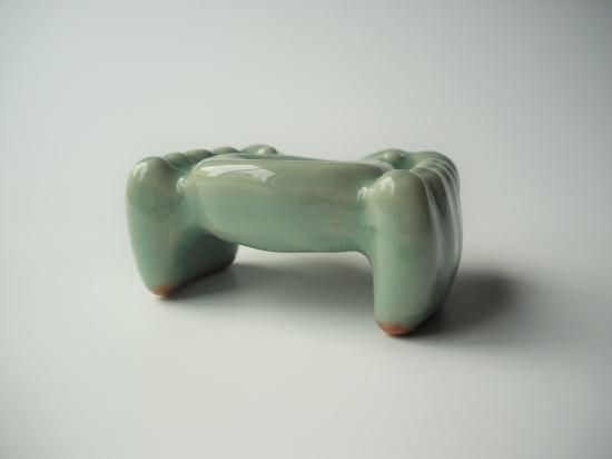 【茶道具】青磁七種蓋置（合わせ箱） 茶道具】青磁七種蓋置（合わせ箱）