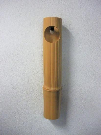 シボ竹 円窓切尺八花入 (化粧箱)宮下竹憲 - 茶道具販売 栗林園
