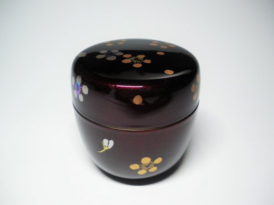 決算大セール 【茶道具】わらび蒔絵 利休形中棗 茶器 | yasnabeauty.com