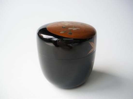 朧月蒔絵中棗 (共箱)田中宗凌 - 茶道具販売 栗林園