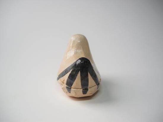 今戸焼 都鳥香合 (共箱)五代 白井靖二郎 - 茶道具販売 栗林園
