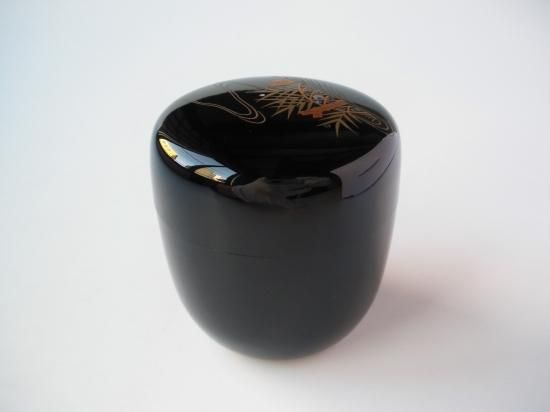 芦に流水蒔絵中棗 (共箱)竹内幸斎 - 茶道具販売 栗林園
