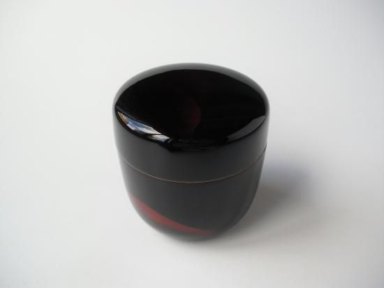 【期間限定】 棗 逢絢亭】茶道具 中棗 朱網目蒔絵 ぽし 黒塗 山中塗 棗