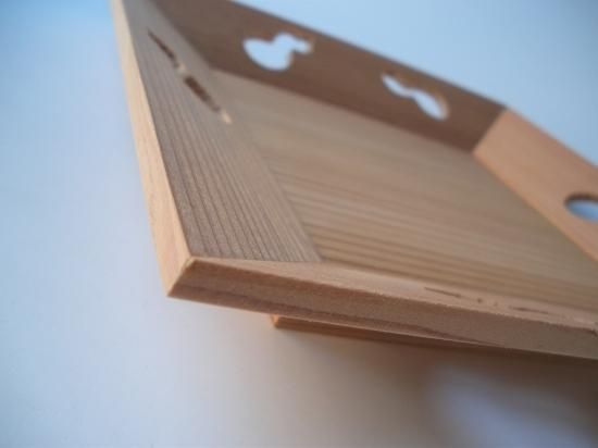 六瓢透し 杉四方盆 (紙箱) - 茶道具販売 栗林園