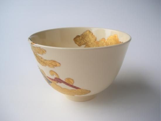 薩摩焼 祭神輿絵茶碗 (共箱)古垣嘉一 - 茶道具販売 栗林園 薩摩焼 祭神輿絵茶碗 (共箱)古垣嘉一 - 茶道具販売 栗林園