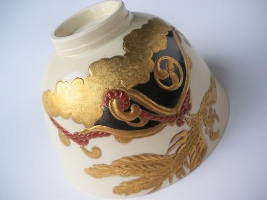 薩摩焼 祭神輿絵茶碗 (共箱)古垣嘉一 - 茶道具販売 栗林園