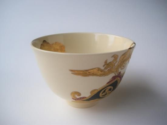 薩摩焼 祭神輿絵茶碗 (共箱)古垣嘉一 - 茶道具販売 栗林園 薩摩焼 祭神輿絵茶碗 (共箱)古垣嘉一 - 茶道具販売 栗林園