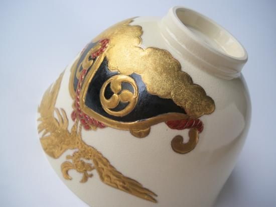 薩摩焼 祭神輿絵茶碗 (共箱)古垣嘉一 - 茶道具販売 栗林園 薩摩焼 祭神輿絵茶碗 (共箱)古垣嘉一 - 茶道具販売 栗林園