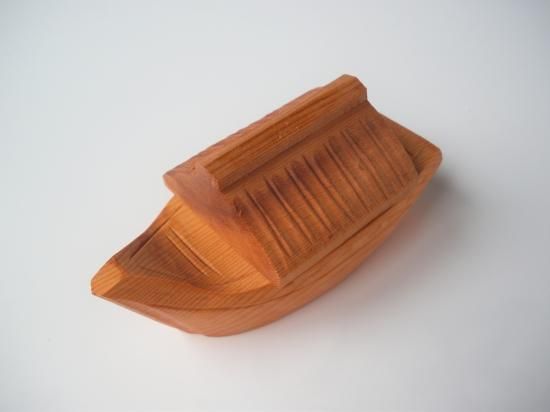 一位木 屋形船香合 (紙箱) - 茶道具販売 栗林園