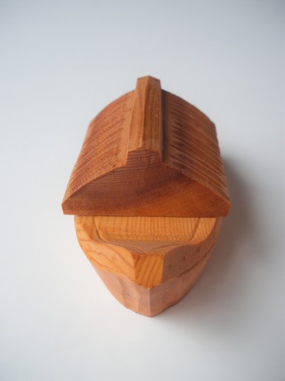 一位木 屋形船香合 (紙箱) - 茶道具販売 栗林園