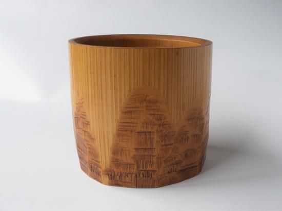 茶道具 古物品 葉蓋水指 玄々斎好 紙箱入 茶道具 水指（水差・みずさし） 葉蓋水指 木製 玄々斎好写