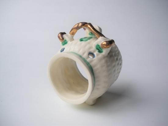 蚊遣蓋置 (共箱)一陶人窯 長谷川剛 - 茶道具販売 栗林園