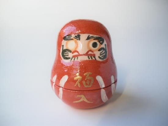 だるま香合 (紙箱)楽入窯 - 茶道具販売 栗林園