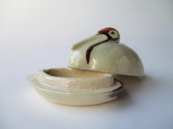 淡々斎好写 鶴香合 (共箱)吉村楽入 - 茶道具販売 栗林園 淡々斎好写 鶴香合 (共箱)吉村楽入 - 茶道具販売 栗林園