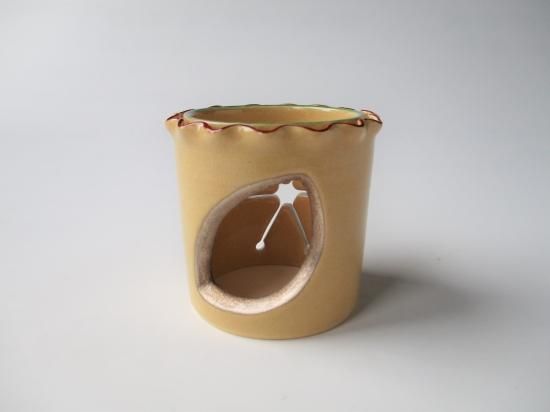 粟田焼 雪月花蓋置 (共箱)安田浩人 - 茶道具販売 栗林園