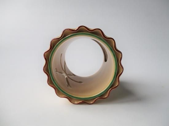 粟田焼 雪月花蓋置 (共箱)安田浩人 - 茶道具販売 栗林園 粟田焼 雪月花蓋置 (共箱)安田浩人 - 茶道具販売 栗林園