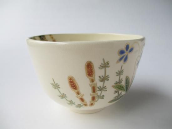色絵 春野茶碗 (共箱)福本未来 - 茶道具販売 栗林園 色絵 春野茶碗 (共箱)福本未来 - 茶道具販売 栗林園