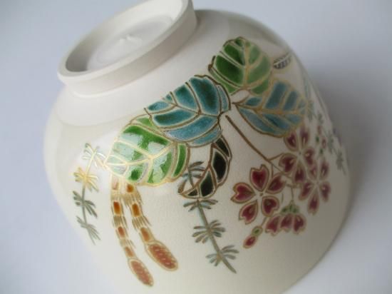 b822【新品・未使用】香合 色絵 雉 福本未来 木箱 茶道具 栗山園オンライン通販部 / 新品 色絵羽子板茶碗 福本未来