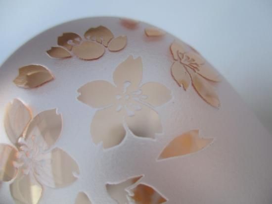 江戸硝子 桜紋 振出し (紙箱)太武朗工房 - 茶道具販売 栗林園