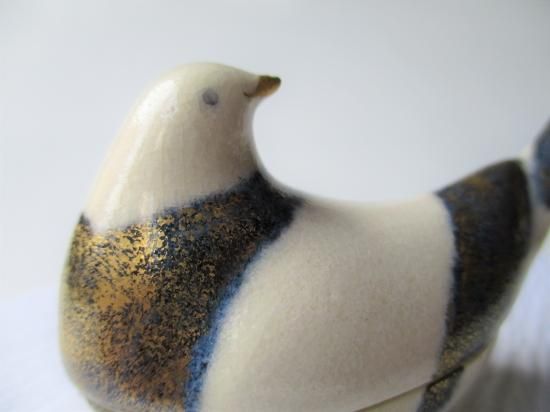 都鳥香合 (共箱)今岡三四郎 - 茶道具販売 栗林園