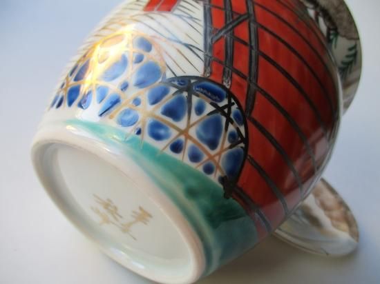 柳橋絵水指 (箱なし)中村秋峰 - 茶道具販売 栗林園 柳橋絵水指 (箱なし)中村秋峰 - 茶道具販売 栗林園