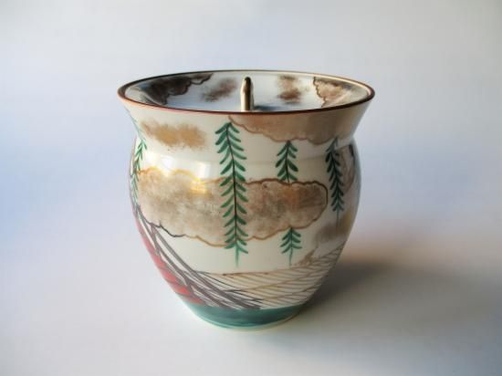 柳橋絵水指 (箱なし)中村秋峰 - 茶道具販売 栗林園