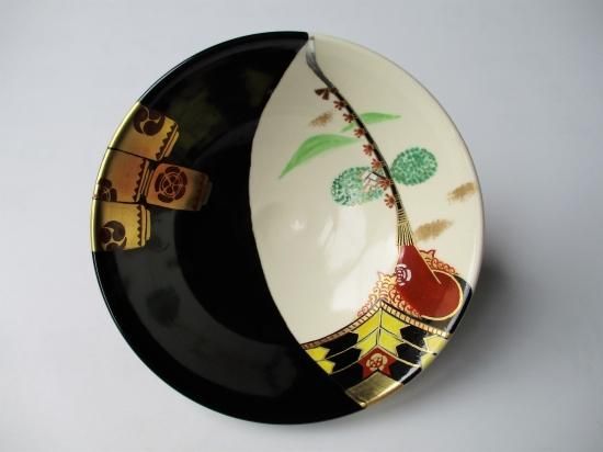 色絵 祇園祭平茶碗 (共箱)今岡都 - 茶道具販売 栗林園