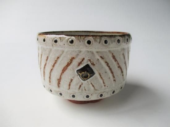 太鼓茶碗 (共箱)中村良二 - 茶道具販売 栗林園
