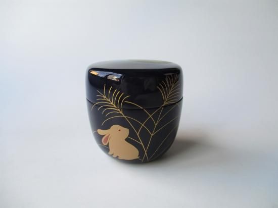 茶道具 漆棗 紙箱付 蒔絵屋伯兆作 蒔絵螺鈿 中継 中次 工芸品