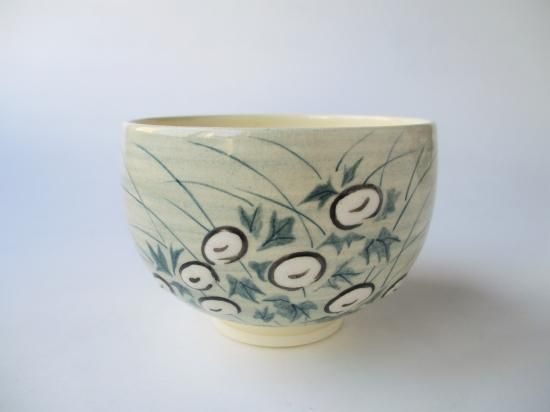 須山昇華 『桃花ひな茶碗』茶碗 女流陶芸家 抹茶碗 茶道具 削が