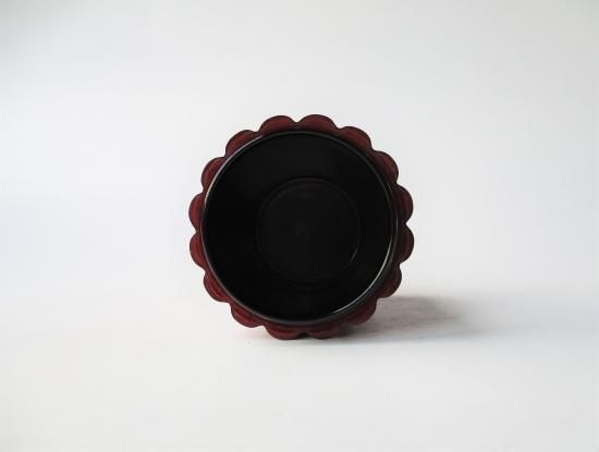 根来塗 菊形茶器 (共箱)久世宗春 - 茶道具販売 栗林園 根来塗 菊形茶器 (共箱)久世宗春 - 茶道具販売 栗林園