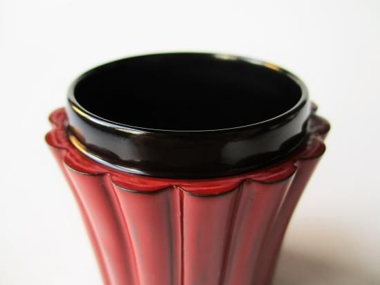 根来塗 菊形茶器 (共箱)久世宗春 - 茶道具販売 栗林園