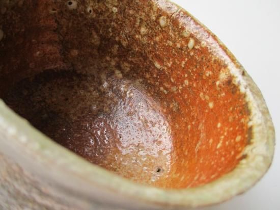 信楽焼 沓茶碗 (共箱)奥田英山 - 茶道具販売 栗林園 信楽焼 沓茶碗 (共箱)奥田英山 - 茶道具販売 栗林園