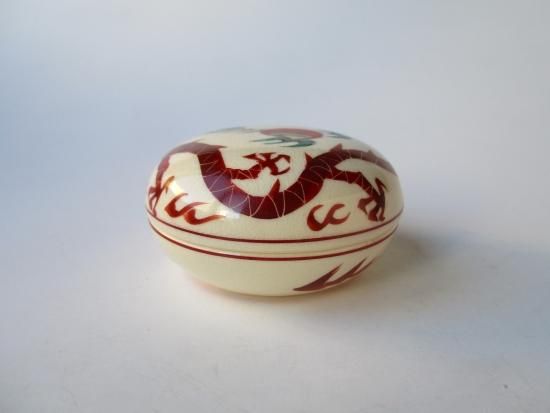 干支「辰」 龍絵香合 (紙箱) - 茶道具販売 栗林園