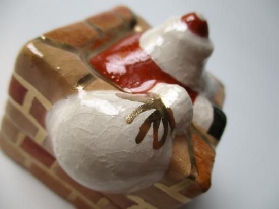 煙突サンタ香合 (紙箱)楽入窯 - 茶道具販売 栗林園