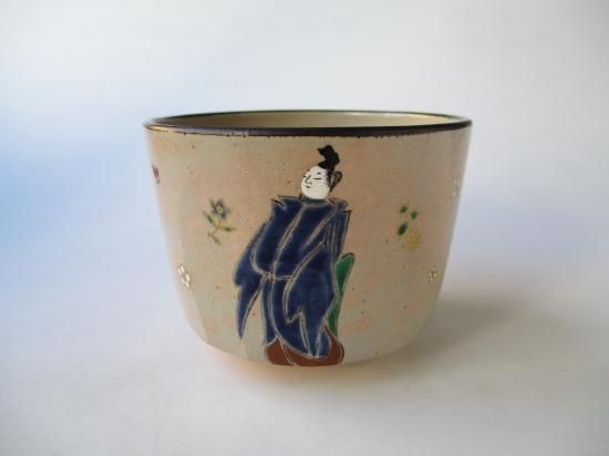 ふみお様専用 通次阿山造 色絵柿 茶碗 共箱 工芸品