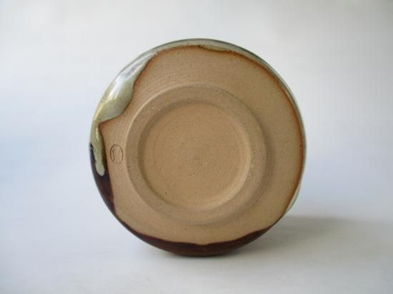 高取焼 掛分筒茶碗 (共箱)十三代 高取八仙 - 茶道具販売 栗林園 高取焼 掛分筒茶碗 (共箱)十三代 高取八仙 - 茶道具販売 栗林園