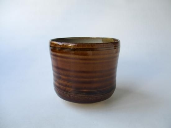 高取焼 掛分筒茶碗 (共箱)十三代 高取八仙 - 茶道具販売 栗林園 高取焼 掛分筒茶碗 (共箱)十三代 高取八仙 - 茶道具販売 栗林園