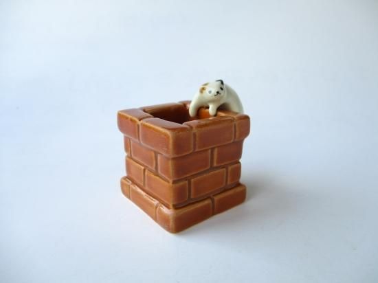 一閑猫蓋置 (共箱)今岡三四郎 - 茶道具販売 栗林園